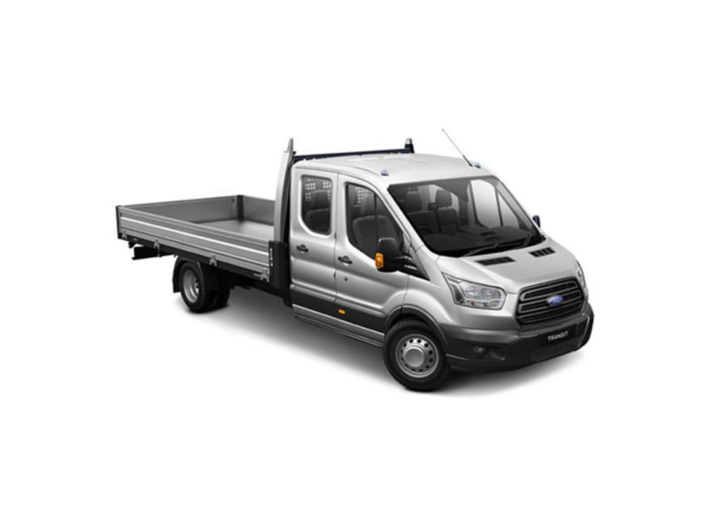 Ford Transit crew cab dropside front view image