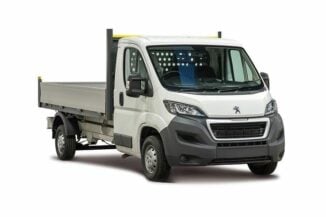 Peugeot Boxer dropside van in white