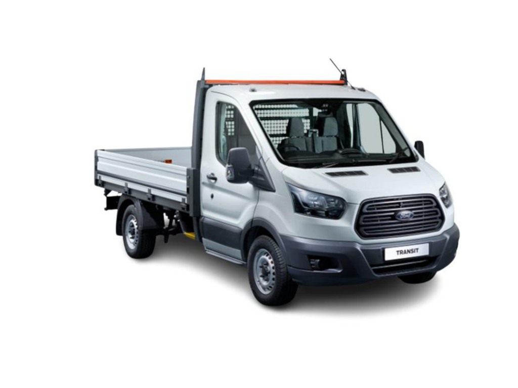 Image of a Ford Transit Dropside van