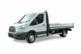 Transit dropside van front view image