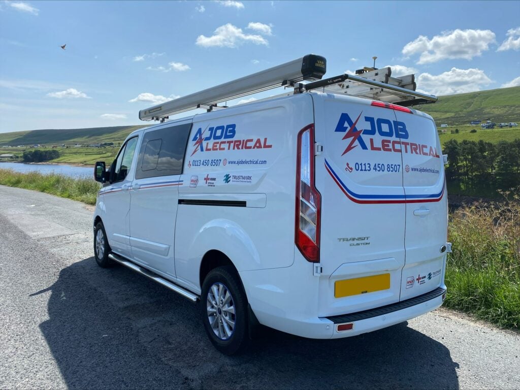 Ford Transit Custom with signage