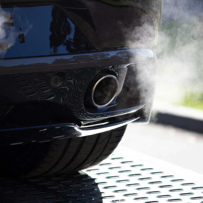 Exhaust fumes. Air quality control at airports