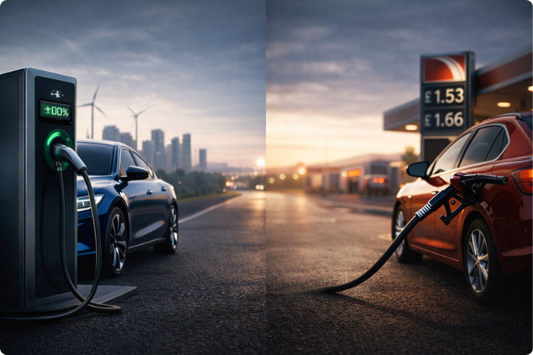 ev vs petrol car