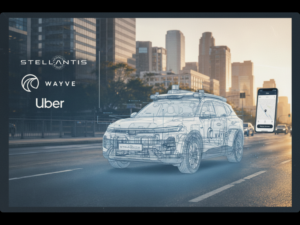Stellantis, Wayve and Uber - autonomous vehicle